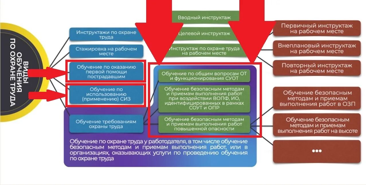 Обучение по охране труда 2464. Порядок обучения по охране труда. Виды инструктажей по охране труда 2464. Обучение по постановлению 2464.