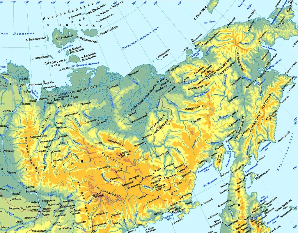 Высшая точка азиатской части россии