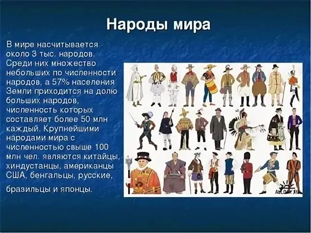 Информация про народы. Название народов.