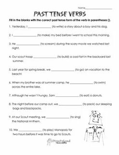 Past tense review
