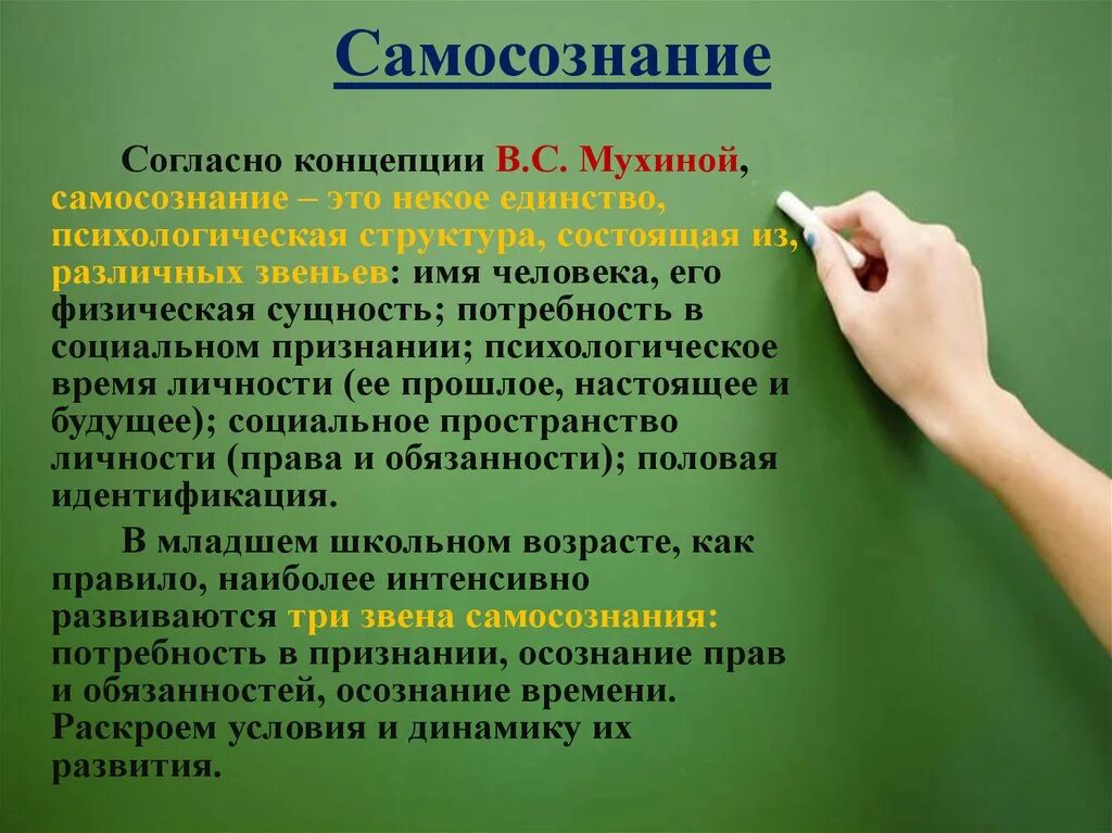 Самосознание школьника. Концепция развития самосознания в.с. мухиной. структура самосознания мухина. самосознание личности концепция мухиной. структурные звенья самосознания личности в концепции в.с мухиной.