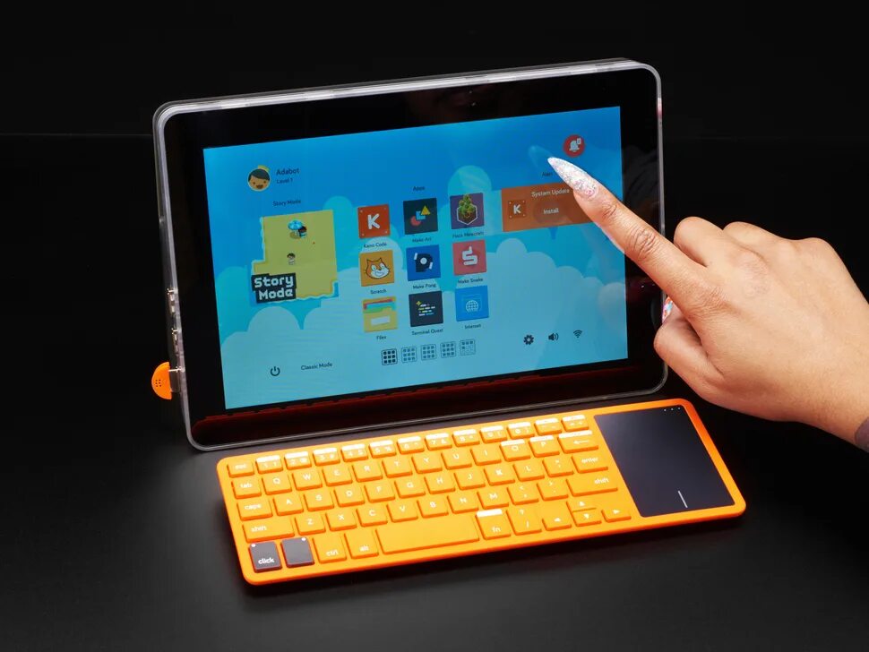 Touch computer. Kano computer kit touch make your own tablet. flint kit with computer. игра кано на компьютере электроника.