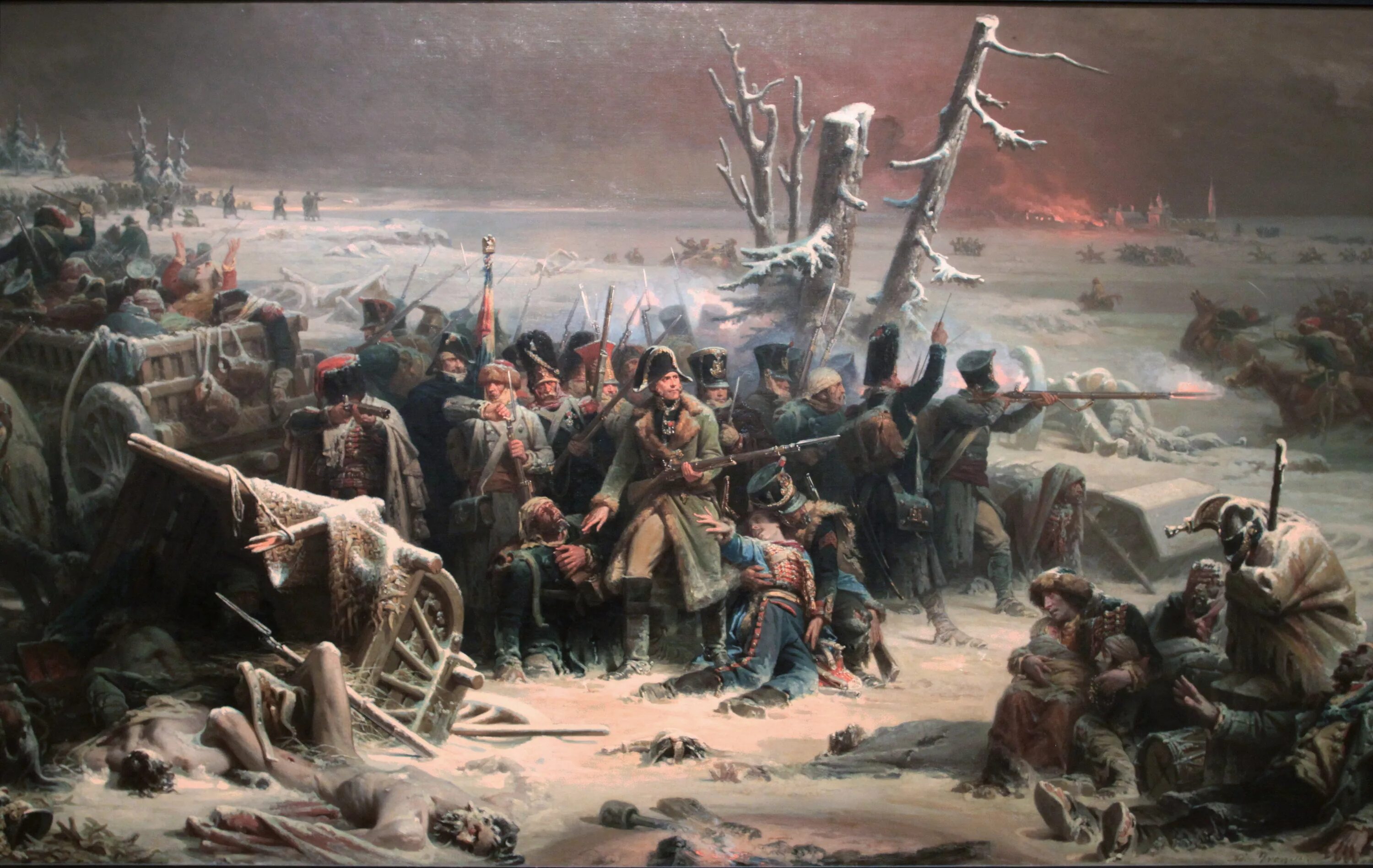 Отступление Наполеона 1812. Французы отступление 1812 года. Сражение под красным ноябрь 1812. Наполеон Бородино 1812 отступление.