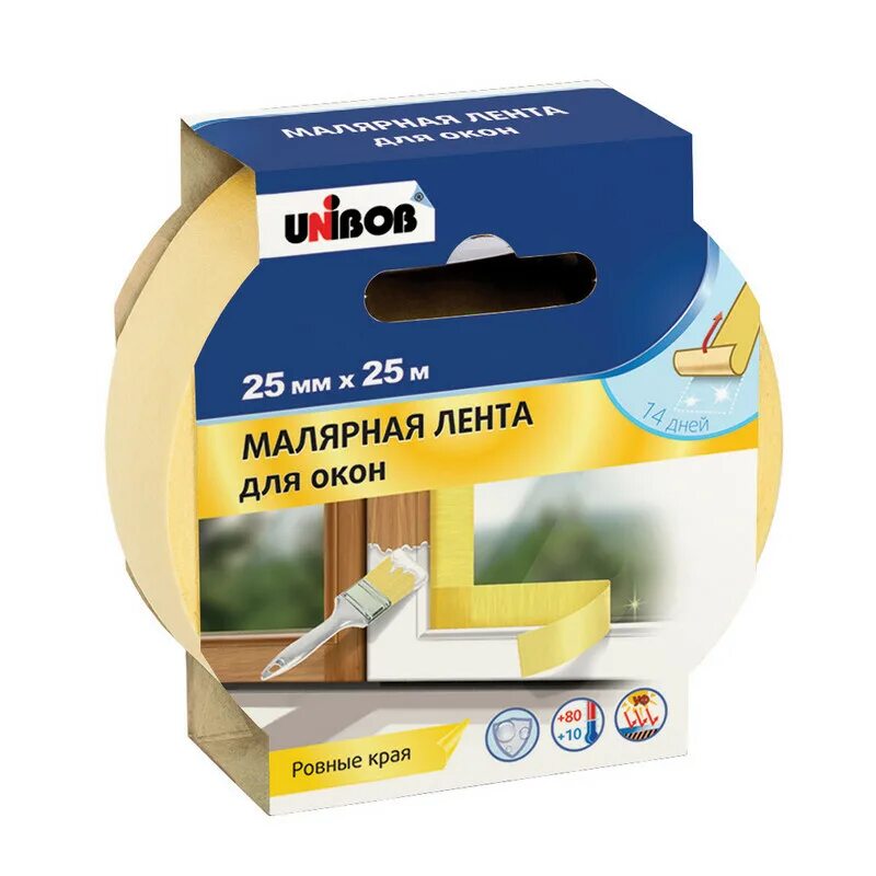 Скотч малярный unibob. Профессиональная малярная лента Unibob 25х25. Клейкая лента малярная Малевичъ 195225, 25 мм x 50 м. Книбоб марярная лента 25м. Малярная клейкая лента 25 мм*50 м Unibob.