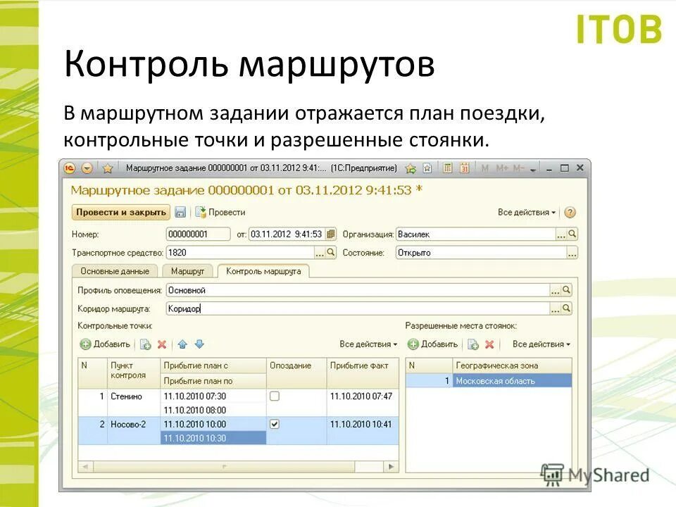 выполненные работы отражаются