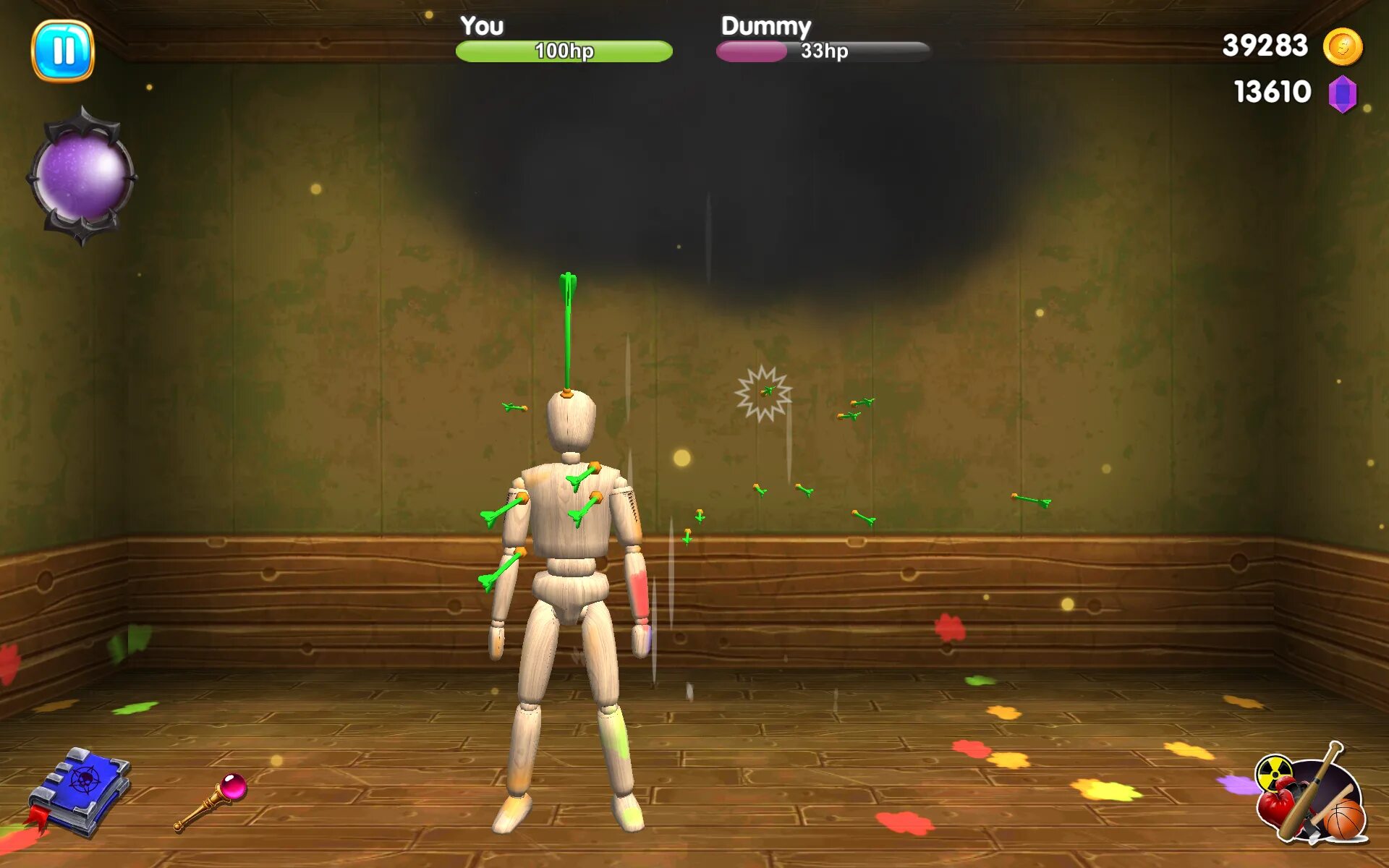 Beat up dummies simulator