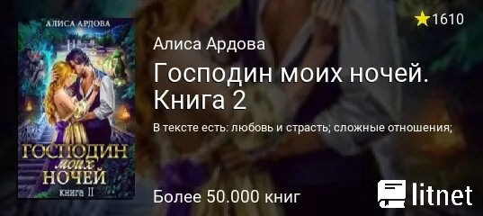 Читать господин моих ночей