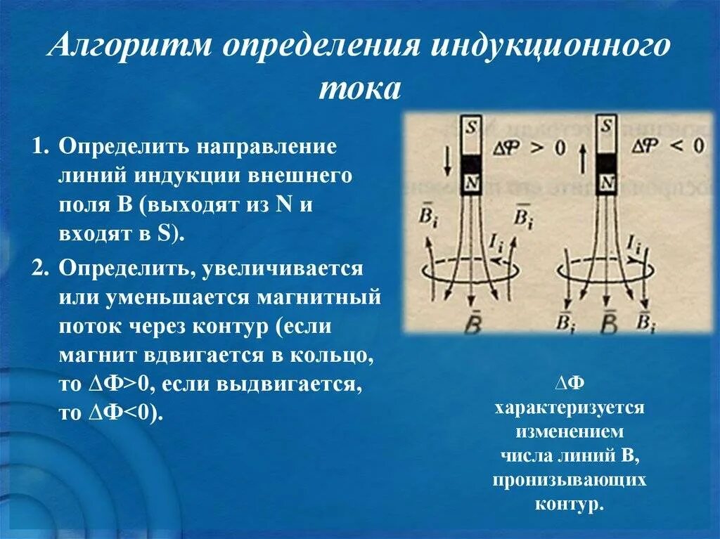 Каким будет направление индукционного тока. Как определить поток магнитного поля. Направление тока магнитная индукция. Явление электромагнитной индукции опыты Фарадея правило Ленца. Электромагнитная индукция магнитный поток.