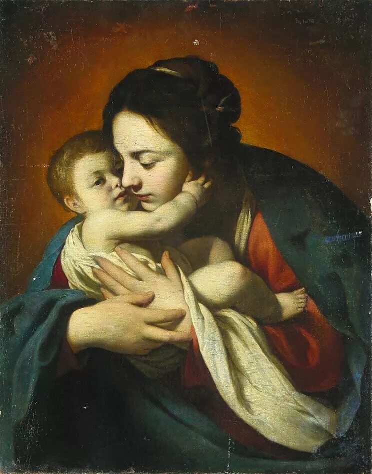 Автор картины мадонна с младенцем