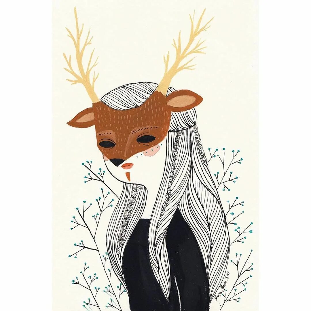 Иллюстратор María Hesse. Гессе иллюстрации. Jessica Roux Deer иллюстратор. Сеньорита рисунок. Deer marie