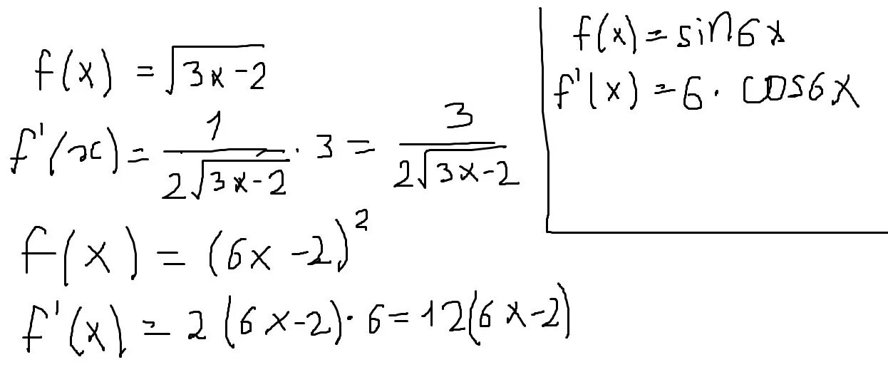 Корень x 6 11. Производная корень из 3x-2. Производная корень из 6x +2. F X корень x-3. 2 Корень из x производная.