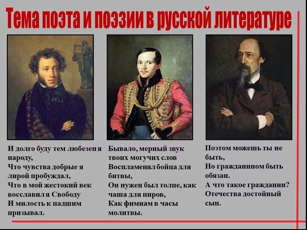 Какая тема раскрывается в стихотворении поэт. Тема поэта и поэзии. Тема поэзии в русской литературе. Поэзия в творчестве поэтов 19 века. Тема назначения поэта и поэзии.