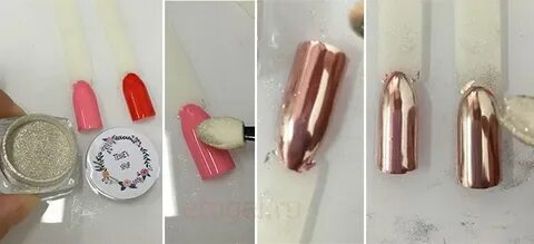 Втирка на ногтях пошагово