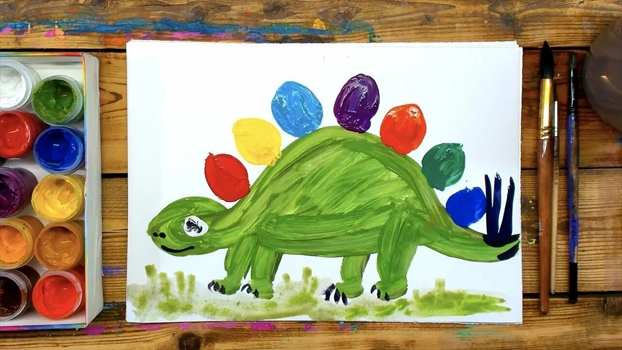 Рисунок красками для детей 5