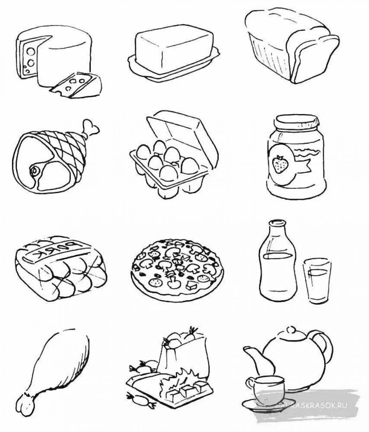 Еда для детей распечатать. Раскраска еда. раскраска продукты питания. продукты питания раскраска для детей. продукты раскраска для детей.