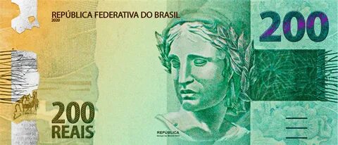 200 REAIS Brasil Brazil cedula currency DUZENTOS REAIS money bill Nota nova...