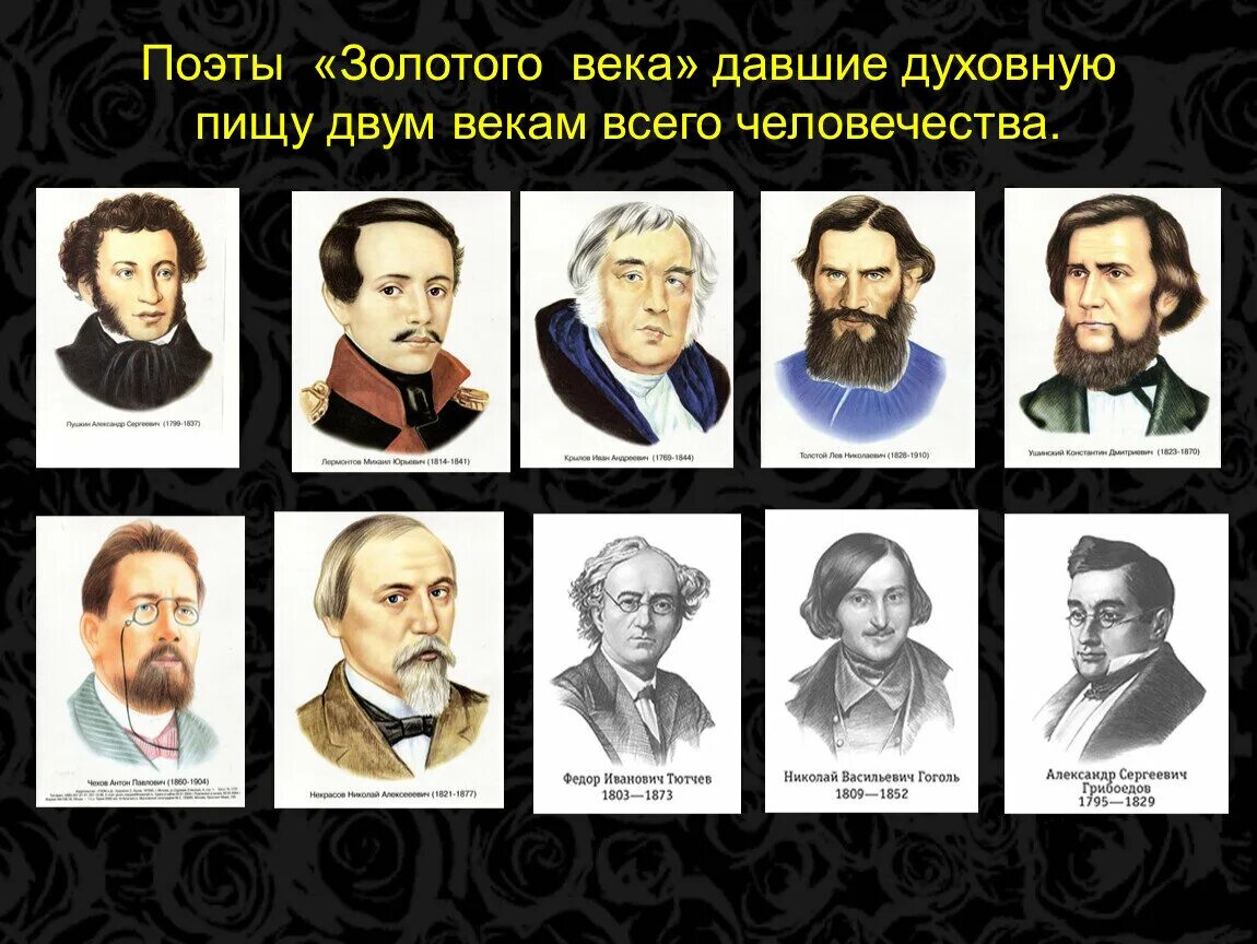 Названия известных русских произведений. Писатели золотого века русской литературы 19 века. Золотой век русской литературы 19 века Писатели поэты. Золотой век русской литературы 19 века Писатели. Портреты писателей и поэтов 18 века.