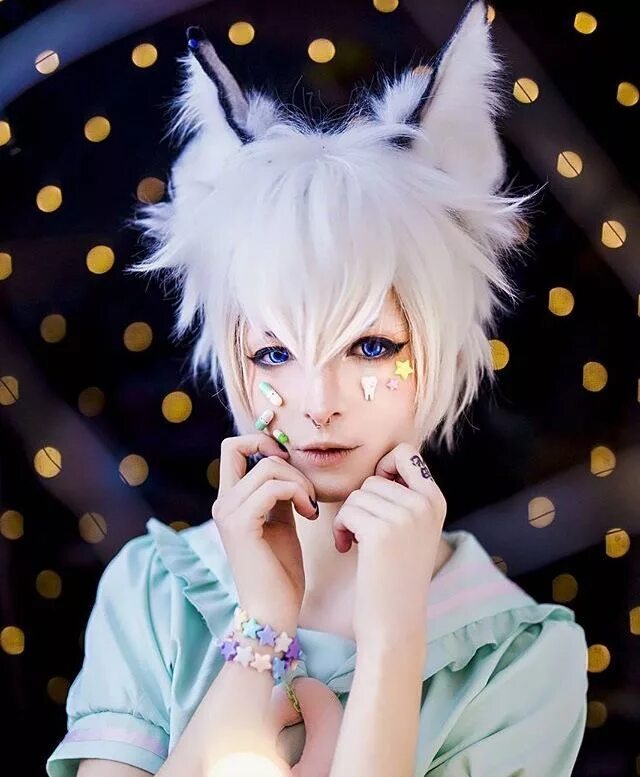 Макияж неко. Неко кун косплей. Косплей неко парни. Neko cosplay