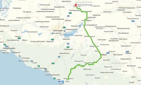 Карта станица дондуковская