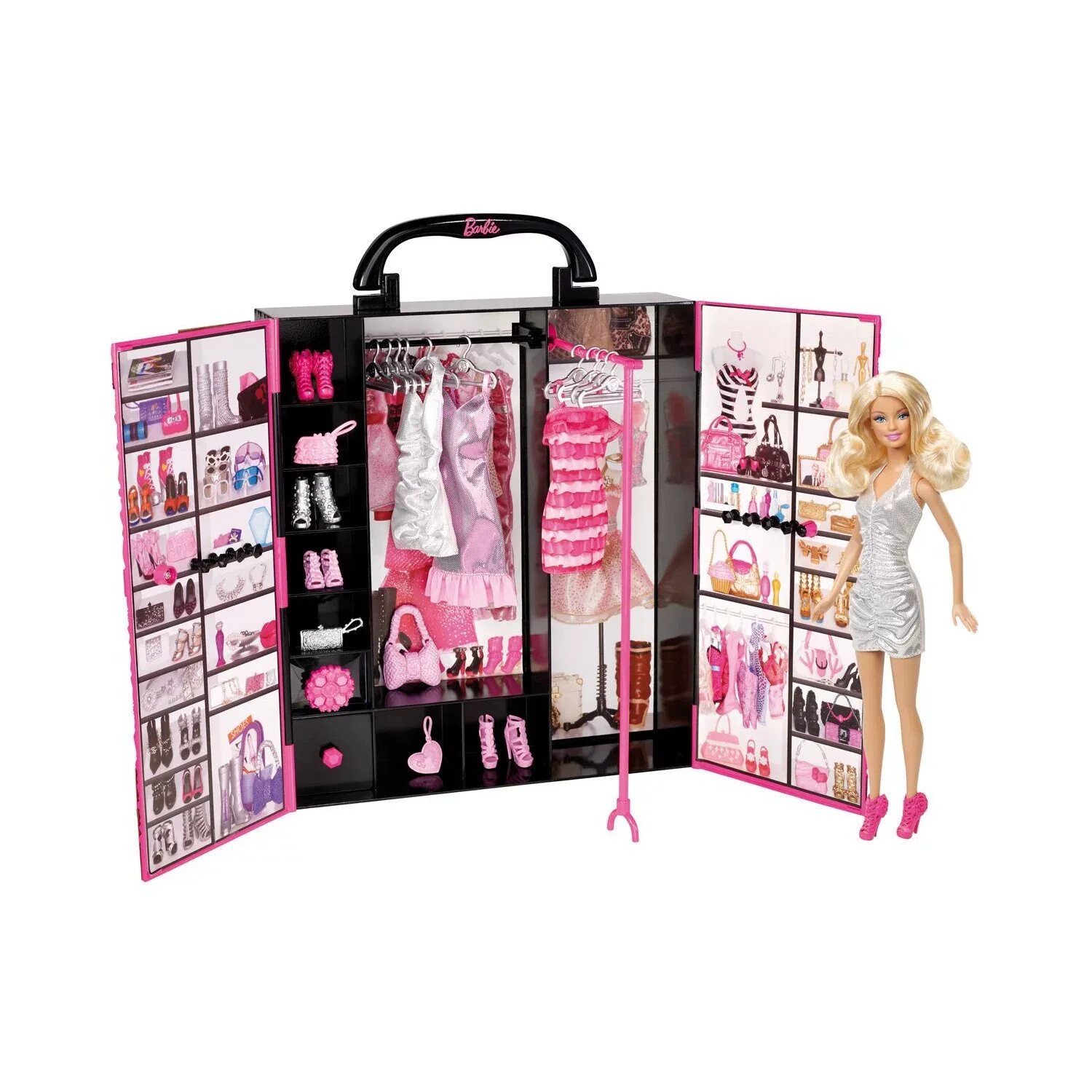 Что можно попросить в магазине. Набор Barbie шкаф для одежды, x4833. Barbie шкаф Fashionistas Ultimate. Кукольный шкаф розовый Барби. Куклы Барби наборы шкаф Барби стиль.