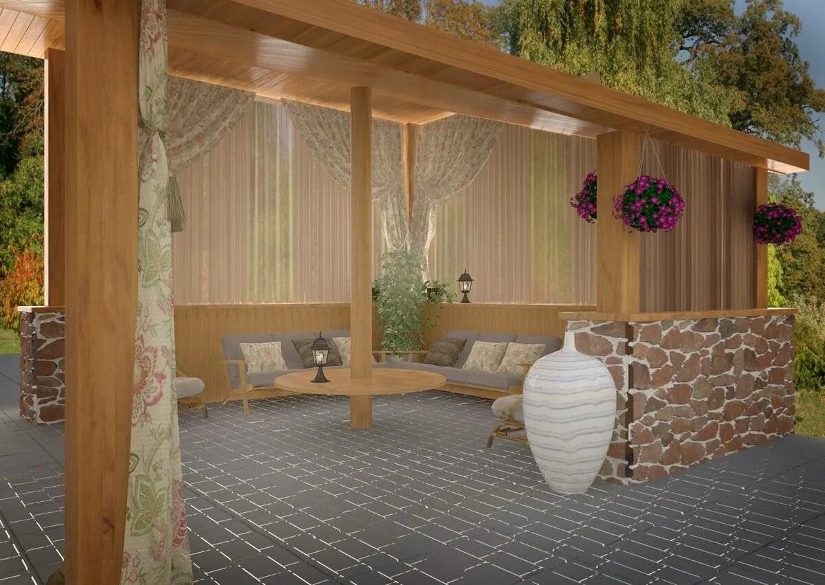 Clôture gabion, Pièces à vivre dans le jardin, Plans maison container