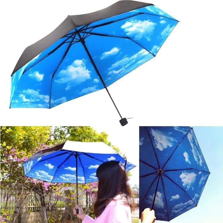 Зонтик небо. Зонт «небо». Зонт с облаками. Зонт голубой. Зонтики в небе.