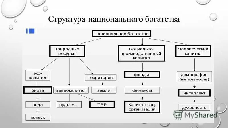 Национальное богатство активы. Показатели структуры национального богатства. Состав национального богатства. Национальное богатство схема. Состав элементов национального богатства.