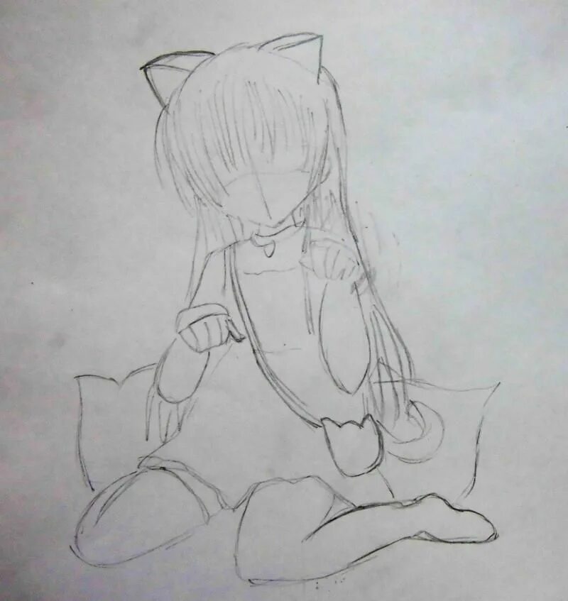 аниме девочки кошки. аниме для срисовки девушки с ушками. аниме кошки карандашом. аниме девушки карандашом. девушка с кошкой арт.