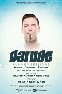 “***Darude*** WE THE PLUG &amp; KINESIS PRO Present Darude Live at ...