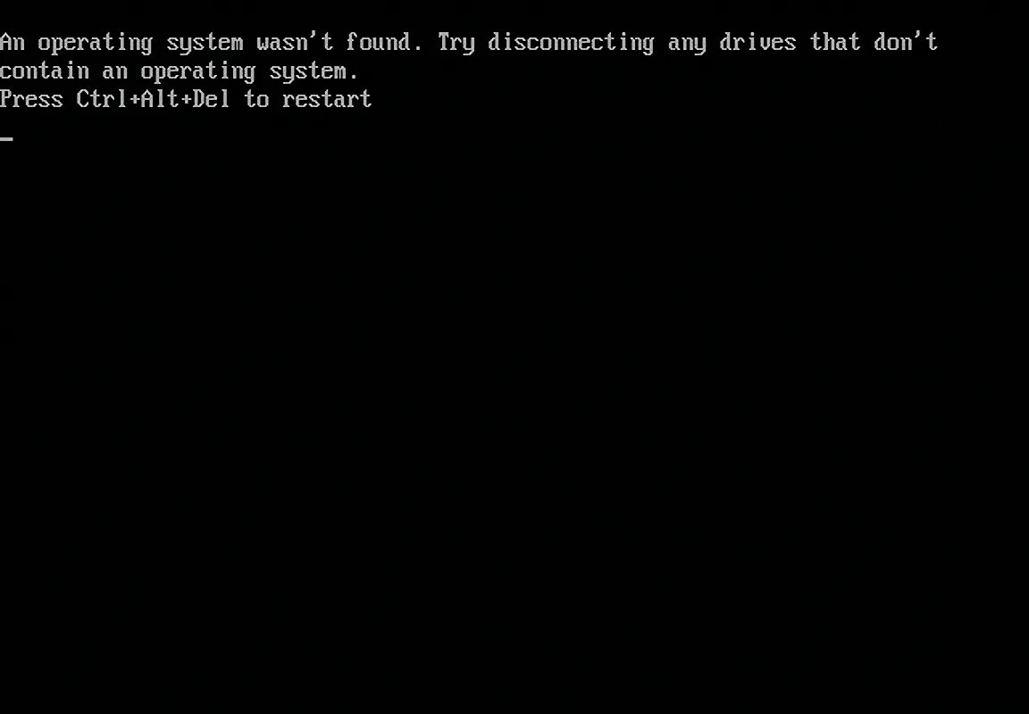 Dont found. Операционная система не найдена. Черный экран. Экран загрузки виндовс. Черный экран загрузки винды.