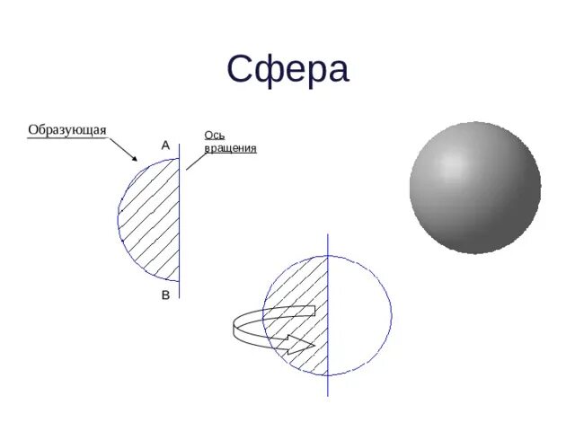 Ось шара это. Образующая сферы. Как образуется сфера. Образующая ось шара. Сколько образующих у сферы.