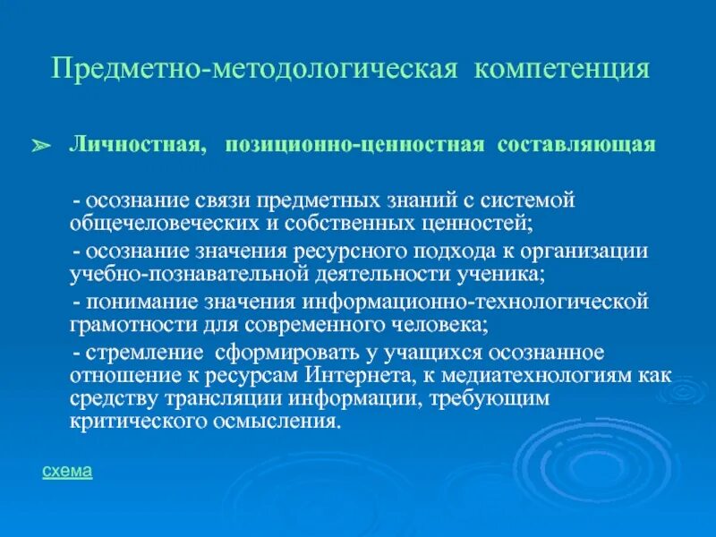 Оценка предметных и методических компетенций. Технологическая грамотность. Предметные знания это.