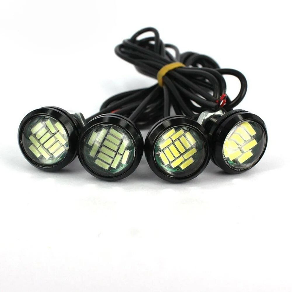 Ходовые огни Орлиный глаз 2-SMD шт. Ходовые огни led DRL (Eagle Eye) 10lamp 12v w+y. Дневные ходовые огни 10 led "grande Light" желтый (260*6*30 мм). Светодиодные лампы Eagle Eye led. Фары 12v светодиодные