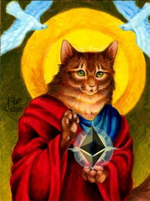 Святая покровительница кошек. Святой кот. Кот Бог. Кот икона. Коты на иконах.