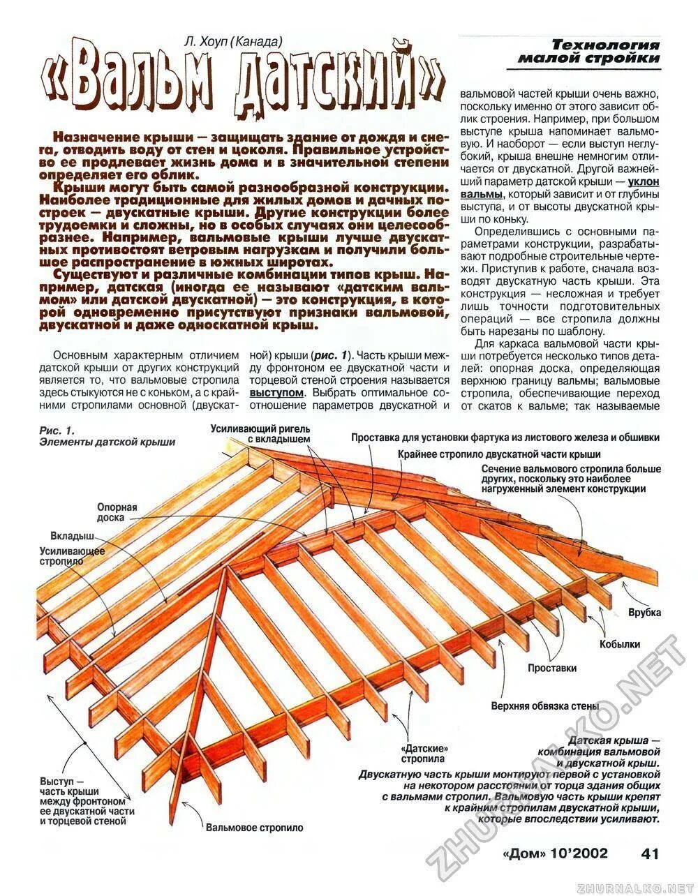 Как рассчитать крыша дома вальмовую