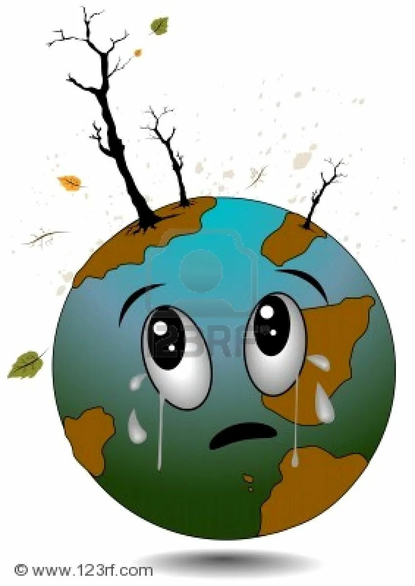 Земля грустит. Загрязнение планеты. Планета в опасности. Экология земли. Загрязнение земли для детей.