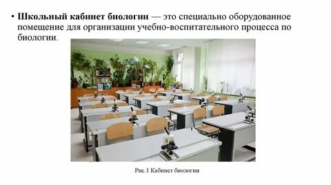Размеры школьного кабинета
