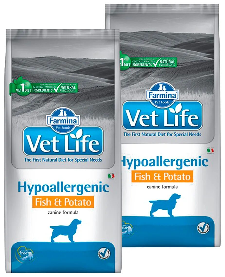 Корм гипоаллергенный vet Life Hypoallergenic. Farmina vet Life Hypoallergenic для кошек. Vet Life Dog Hypoallergenic Fish & Potato.