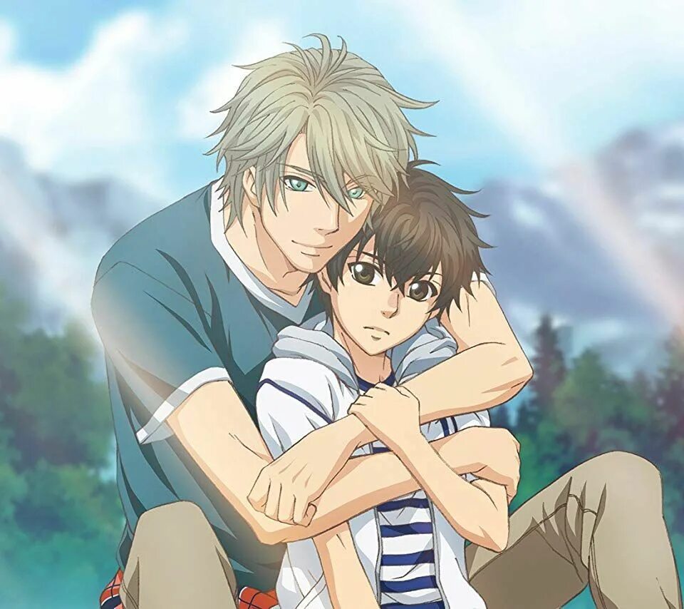 Яой разница в возрасте. Хару и РЕН. Super lovers Хару. Рэн больше чем возлюбленные.