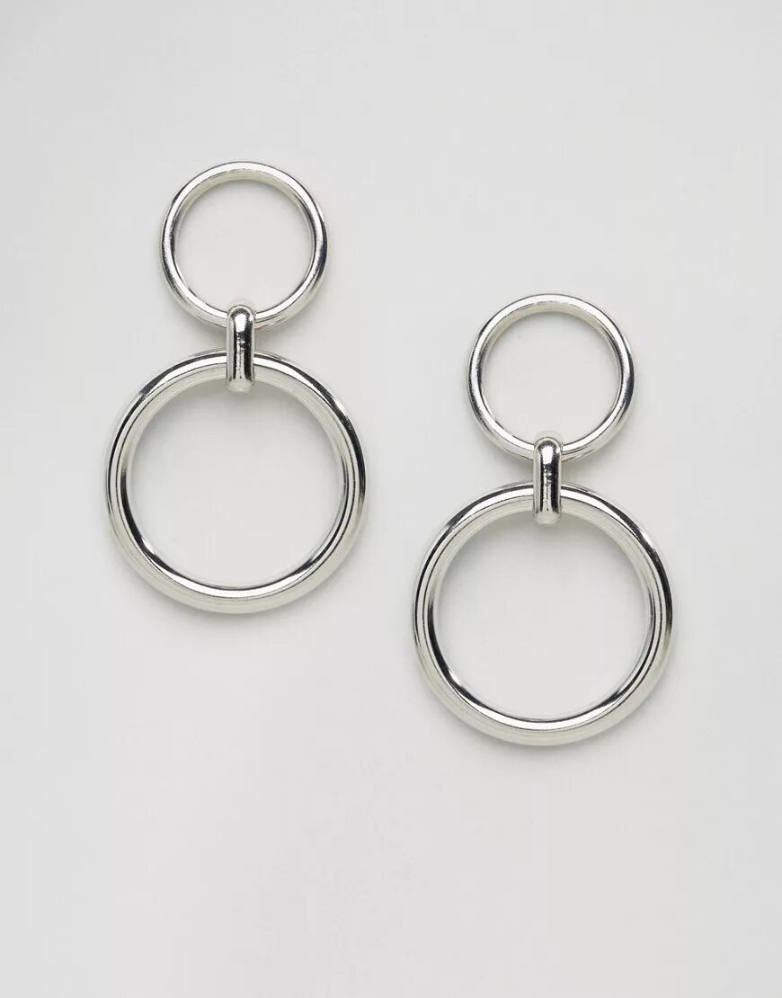 серьги кольца двойные серебро. серьги кольца asos. сережки двойные кольца. серьги широкие. серьги кольца двойные золотые.