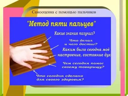 Приемы самооценки