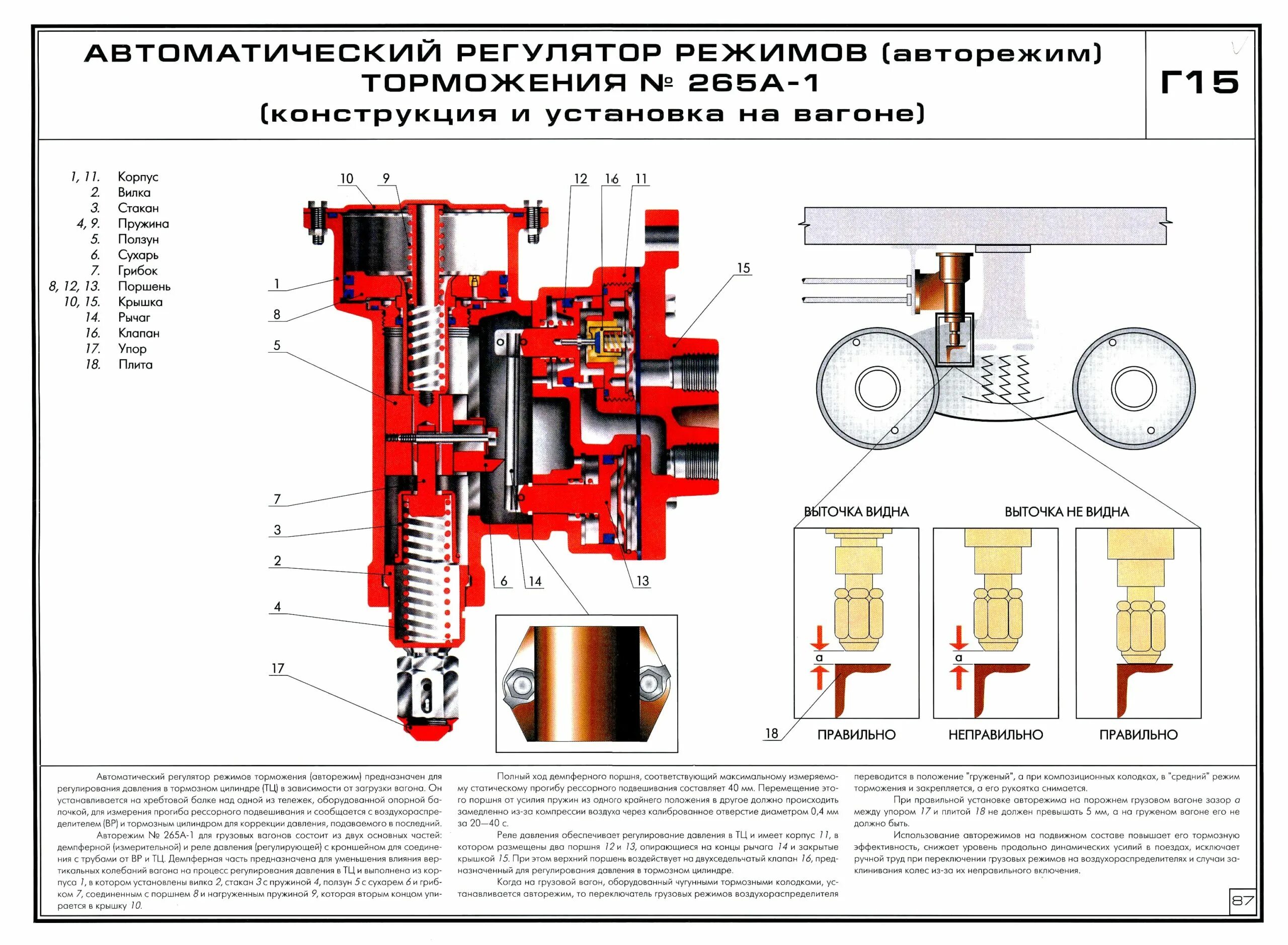 Авторежим усл 265. Авторежим грузового вагона 265а-1. Авторежим 265а-1 устройство. Регулятор режимов торможения (авторежима) 265а.