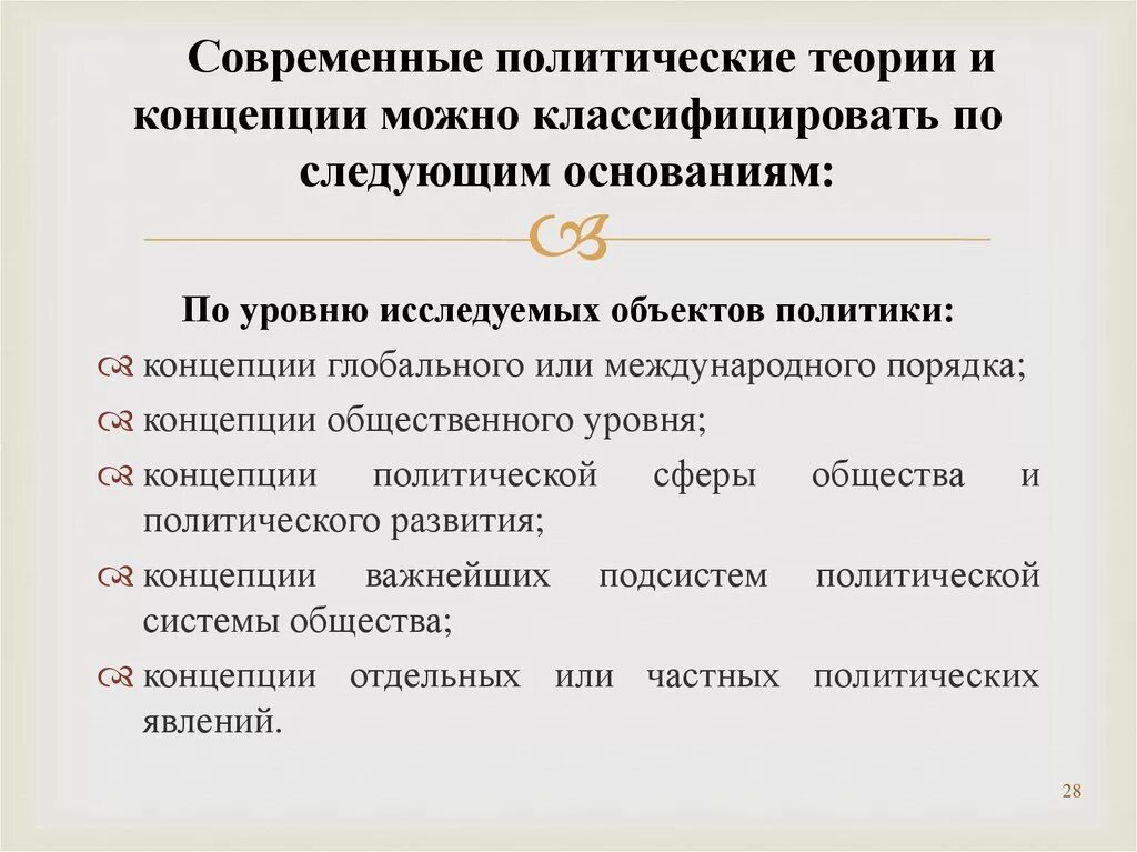 Политическая теория группы. Современные политические теории. Современные политические концепции. Современные теории политики. Основные виды современных политических теорий.