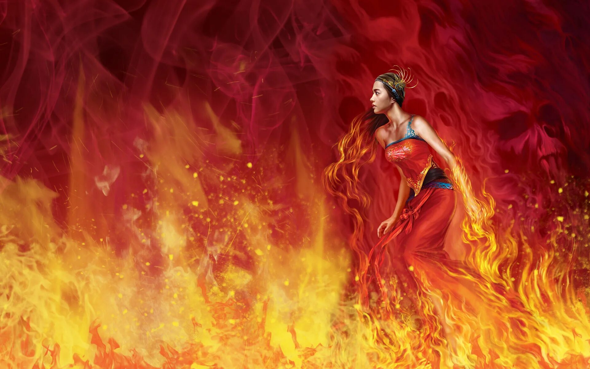Огня задора. Толава богиня огня. Стихия огня. Огненная девушка. Девушки стихии.