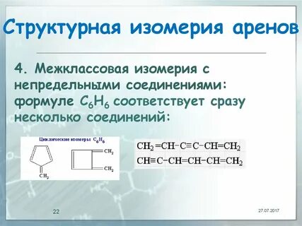 Арены изомерия