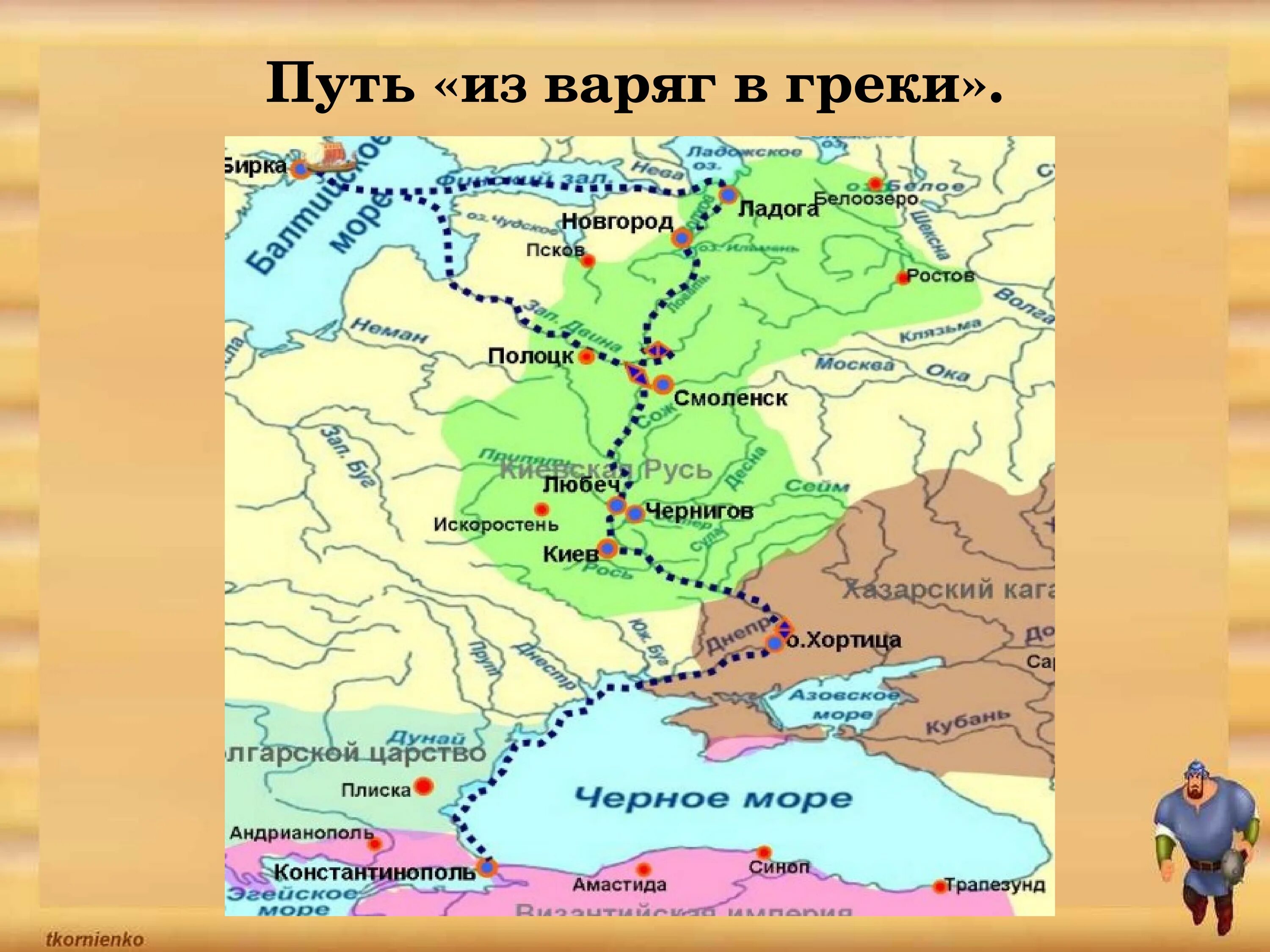 Волынская земля из варяг в греки. Путь из Варяг в греки на карте древней Руси. Путь из Варяг в греки на карте древней Руси маршрут. Путь из Варяг в греки на карте. Торговые пути древней Руси из Варяг в греки.