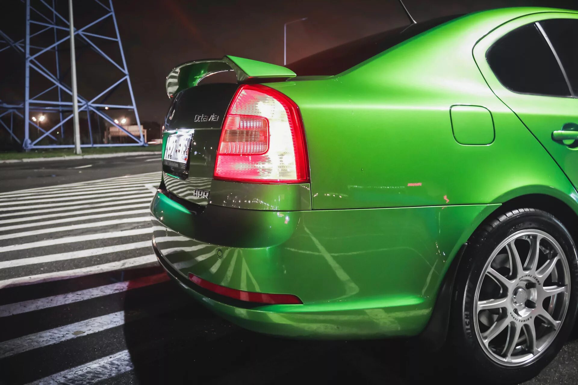 Skoda Octavia a5 RS Green. Škoda Octavia RS a5.