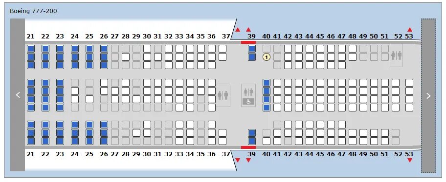 Boeing 777 посадочные места