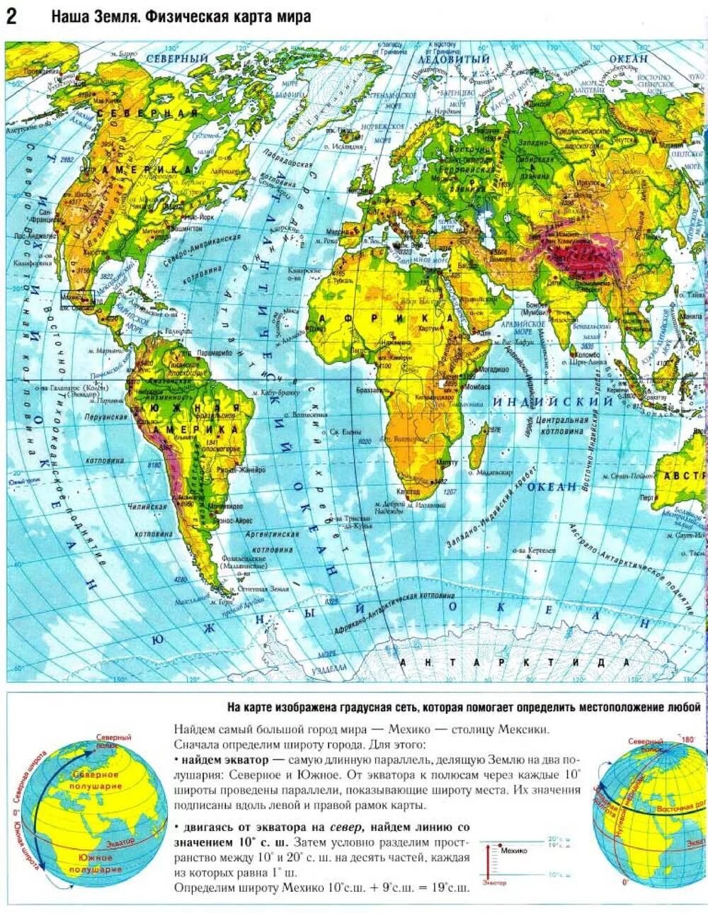 Какие есть карты атласа