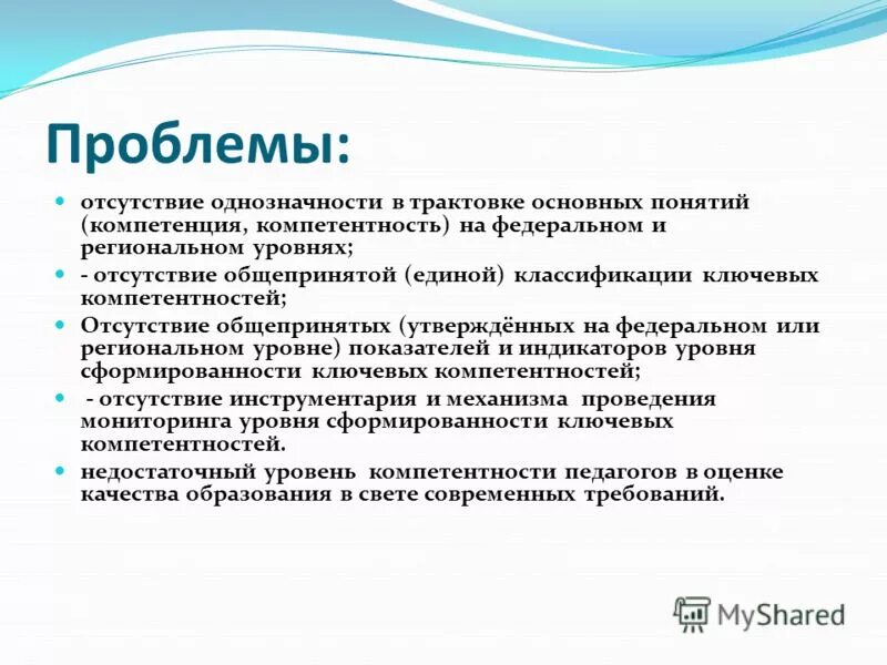 Отсутствие компетенции. Что такое проблемный мониторинг в образовании. Критерий однозначности.